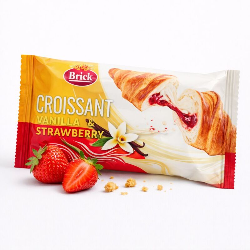 Brick Duo croissant vanilka-jahoda 60 g